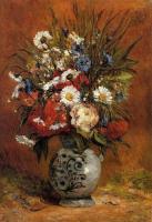Gauguin, Paul - Daisies and Peonies in a Blue Vase